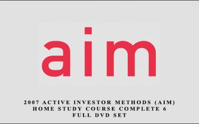 2007 Active Investor Methods (AIM) Home Study Course Complete 6 Full DVD Set