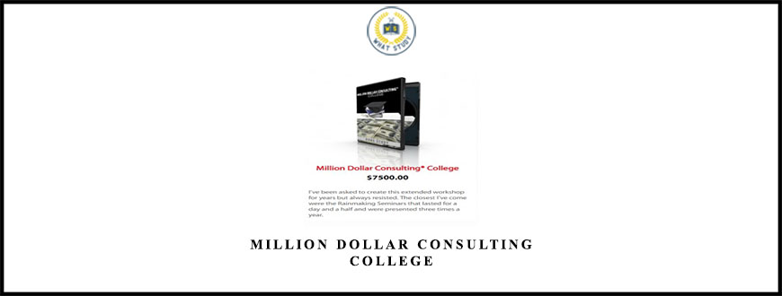 Alan Weiss Million Dollar Consulting College