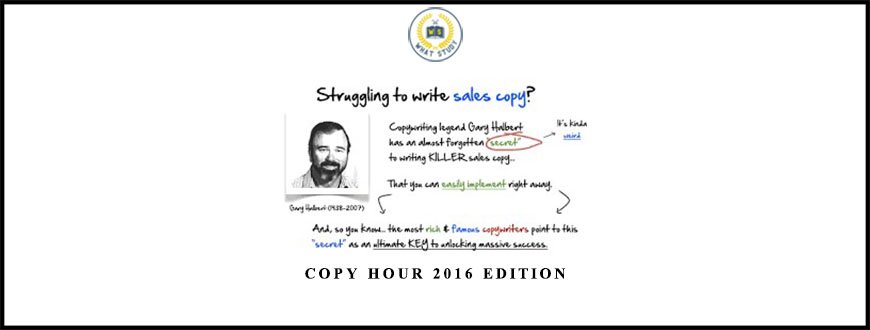 Derek Johanson – Copy Hour 2016 Edition