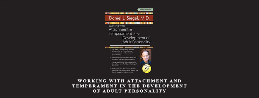 Working with Attachment and Temperament in the Development of Adult Personality by Daniel J. Siegel